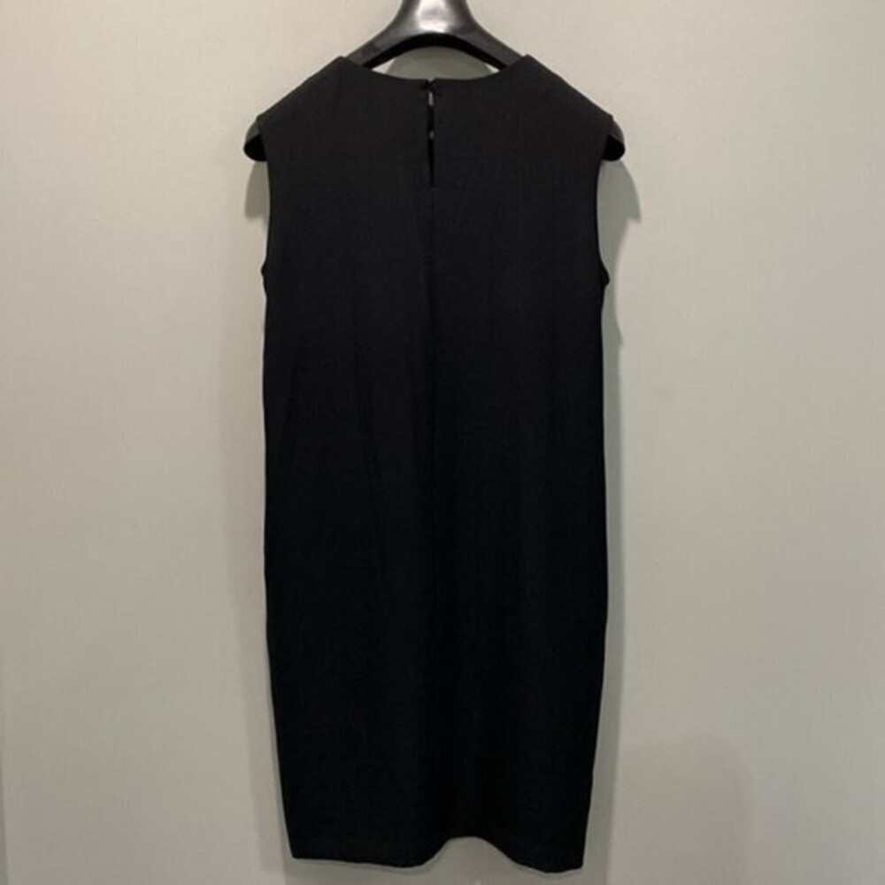 Classic Sleeveless Black Sheath Dress - Picture 4 of 7